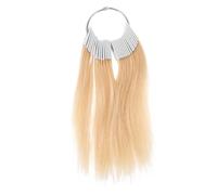 HEALEEP Muestras de Cabello Humano 30 Piezas para Peluquería Kit de Prueba de Color para Teñir y Practicar Técnicas de Teñido en Formación Profesional