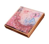 HEALEEP Paleta De Sombras De Ojos Vacía Lentejuelas 1 Unidad 9 Compartimentos Portátil Para Maquillaje De Viaje y Fiesta