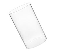 HEALEEP Pantalla para Vela de Vidrio Transparente Cilíndrica 8x15 Cm Funda Decorativa para Portavelas Cubierta Protectora de Vidrio para Velas de Hogar Accesorio