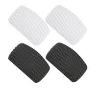 HEALEEP Parches Adhesivos para Reparación de Talón y Forro de Zapatillas Deportivas, 4 Unidades (2 de Color Negro, 2 de Color), Autoadhesivos, Resistentes al Desgaste y Protección