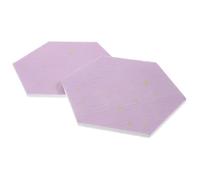 HEALEEP Pegatinas de Pared Hexagonales de Fieltro Autoadhesivas, Tablero de Notas Decorativo Morado de 9mm de Grosor, 2 Piezas para Decoración de Habitaciones Infantiles y Salas, Fácil