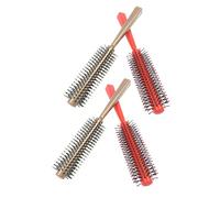 HEALEEP Peines Redondos de Masaje para Cabello 4piezas de Abs para Alisar y Peinar, Herramienta de Peluquería Moderna Adecuado para Regalos Color Aleatorio