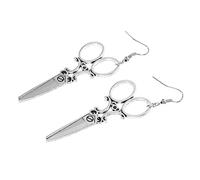 HEALEEP Pendientes Mujer Plata Ley Tijeras Colgantes Divertidos y Delicados Joyería Creativa Para Mujer Elegante