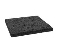 HEALEEP Piedra Volcánica para Asar Carne 20x20x1,5 Cm Gris Natural, Sartén de Piedra Coreana para Parrilla, Bandeja para Barbacoa Interior, Utensilio para Cocinar Vegetales y Carne
