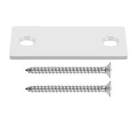 HEALEEP Placa de Reparación para Cerradura de Puerta, Acero Inoxidable, Color, Tamaño B5 Recto, 4 Tornillos (2 Cortos 2 Largos), Protector y Relleno para Orificio en Borde de Puerta, Uso