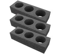 HEALEEP Portavasos Café para Llevar 3 Piezas de Espuma de Perla Negro Almacenamiento Seguro y Diseño Práctico para Restaurantes de Servicio Rápido Reutilizable