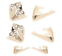 HEALEEP Protectores Metálicos para Puntera de Tacón Alto, 3 Pares (Oro, Tallas 7, 11, 25), Cubierta Decorativa y Guardia Resistente para Zapatos de Mujer, Accesorio Duradero