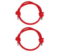 HEALEEP Pulsera de Hilo Rojo Ajustable para Parejas, Brazalete de Cuerda de Nylon Nudo, 2 Piezas, Amuleto para Alejar la Mala Suerte en Cumpleaños y San Valentín