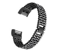 HEALEEP Pulsera De Metal Ajustable Compatible Charge Diseño Acero Inoxidable Cristales Correa Elegante Para Hombres y Mujeres