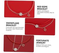HEALEEP Pulsera De Para Mujer Pulsera De Pulsera De Cuerda Roja Elegante Pulsera De De Color Para Mujer Pulsera De Pulsera Roja De Plata De