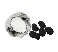 HEALEEP Redecillas Cabello Elásticas y Invisibles 100 Unidades Borde Fino Negro Para Moños Sujeción Segura Profesionales Uso Diario Peluquería y Trabajo