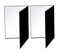 HEALEEP Reflector Fotográfico Plegable A4 de Cartón 2 Piezas, Tablero Reflexivo para Fotografía de Naturaleza Muerta y Alimentación, Difusor de Luz Portátil para Estudio y Exteriores