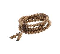 HEALEEP Rosario Zen De Madera De Agar De Cuentas De Cuentas Para Oración Como Collar o Pulsera Portátil Para Meditación y Uso Diario