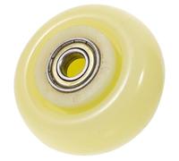 HEALEEP Ruedas Mudas Industriales de Nailon 3 Pulgadas Cojinete de Bolas para Remolque Direccional, Rueda Resistente al Desgaste para Carritos y Maquinaria de Jardinería