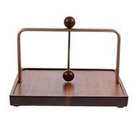 HEALEEP Servilletero Diseño Estable y Seguro para Cocina de Madera y Hierro Cuadrado Gran Capacidad Adecuado para Restaurantes y Escritorio