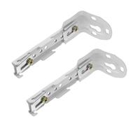 HEALEEP Soporte para Cortinas de Doble Riel 11.5 Cm, Accesorio para Montaje en Techo, Paquete de 2 Piezas, Compatible Persianas Plisadas y Enrollables, Fijación Lateral Segura