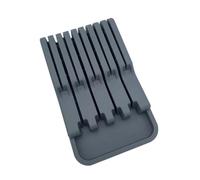 HEALEEP Soporte para Cuchillos de Cocina de Plástico Drenaje, Organizador Doméstico Compacto, Estante para Almacenamiento Seguro y Ventilado de Cortadores, Accesorio Útil para Cocina