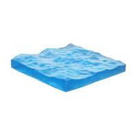 HEALEEP Soporte para Figuras: Plataforma De Resina con Olas Oceánicas para Figuras De Acción - Base Cuadrada para Muñecas, Decoración Náutica, Objetos De Colección Y Fotografía