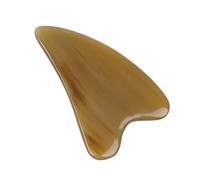 HEALEEP Tabla de Masaje Triangular Mediana de Cuerno de Yak, Placa Raspadora Natural para Masaje Corporal, Accesorios para Alivio Muscular en Cuello, Espalda y Hombros