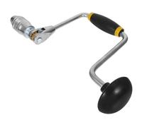 HEALEEP Taladro Manual de Acero con Mandril de 4 Mordazas para Carpintería y Joyería, Herramienta Resistente y Fácil de Usar para Perforar Madera y Paredes