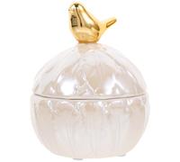 HEALEEP Tarro de Cerámica Pequeño Tapa Sellada, Contenedor Decorativo para Joyas y Dulces, Diseño Nordico Moderno para Almacenamiento Hogar, Tarro de Almacenamiento Funcional y Elegante