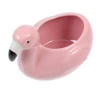 HEALEEP Taza de Cóctel Forma de Flamenco en Cerámica, Color Rosa, para Festivales y Reuniones Amigos