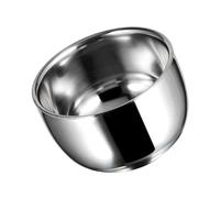 HEALEEP Tazón de Afeitar Inoxidable para Hombres Bol de Espuma de Jabón de Afeitar Diseño de Gran Capacidad Superficie y Resistente para Doméstico y Salones
