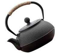 HEALEEP Tetera de Hierro Fundido Pequeña de 900 Ml Infusor de Hojas, Asa Ergonómica y Diseño Japonés para Té Doméstico y Oficina, Tetera Decorativa Resistente y Práctica