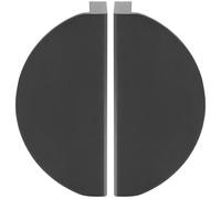 HEALEEP Tiradores Semicirculares Grandes Negros 64 MM para Cajones y Armarios, Juego de 2 Piezas, Manijas Funcionales para Cocina y Dormitorio