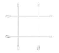 HEALEEP Varillas de Repuesto para Persianas Horizontales, 4 Piezas de 19 Pulgadas Transparentes, Varilla de Inclinación con Gancho, Barra Tirador para Cortinas y Ventanas, Accesorio