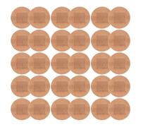 HEALEEP Vendajes Adhesivos de Tela Elásticos Grandes 30mm Redondos para Dedos y Articulaciones, Transpirable, 50 Piezas para Cuidado y Protección de Heridas en Primeros Auxilios