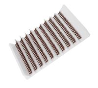 Healeved 1 Caja Pestañas Postizas Racimos Marrones Ligeras y Rizadas Extensiones Individuales Fáciles de Usar Aspecto Natural y Reutilizables para Ocasión