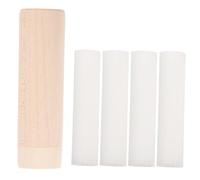 Healeved 1 Juego Barra de succión de la nariz de madera Fragancia básico aceites aroma palo nasal palos de inhalación nasal tiras nasales algodón