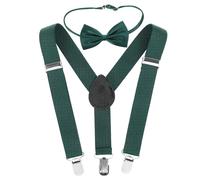 Healeved 1 Juego Conjunto De Lazo con Tirantes Masculino Chico Pantalones Hijo Arco Liga Tirantes para Jeans Pajarita y Tirantes Traje De Tirantes Pajaritas Poliéster