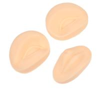 Healeved 1 Juego Conjunto de práctica de tatuajes piel práctica de cejas práctica de maquillaje cara kit de mapeo de cejas gel de sílice Light Brown