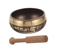 Healeved 1 Juego Cuencos De Yoga El Tazón De Canto Tazones De Gran Cuenco Campanas De Zen Bol Llave Tazón De Tazón De Sonido Cobre