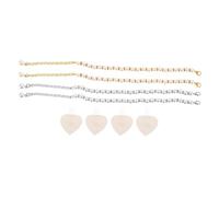 Healeved 1 Juego De Correas Para Zapatos Con Perlas Sintéticas Almohadillas Autoadhesivas Para El Talón Correas Ajustables Para Sujetar Tacones Altos Para Caminar - Accesorio Decorativo