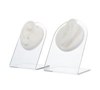 Healeved 1 Juego Modelo De Oreja Punción Modelo De Rasgos Faciales Modelo De Oído Humano Pendientes De Joyería Pantalla De La Ventana Del Oído Maniquí Gel De Sílice Herramienta Flexible