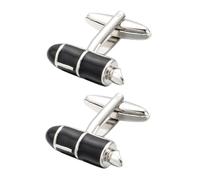 Healeved 1 Par Gemelos de Puño de Pluma Plata Accesorios Masculinos para Camisas Diseño Creativo y Premium Perfectos para Eventos Formales y Casual