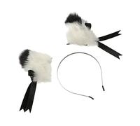 Healeved 1 Par horquilla de orejas de gato cosplay oreja horquilla pasador de cabello decorativo joyas para el cabello hermosa pinza para el cabello accesorios para el cabello tela