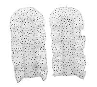 Healeved 1 Par Mangas falsas de lunares camisas mujer mangas falsas desmontables muñequeras falsas manga del puño puños de las mangas volantes en la muñeca puños con volantes gasa