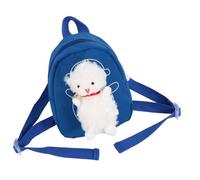 Healeved 1 Pieza Bolsa De La Escuela De Mochila Bolsa De Almacenamiento De Gran Capacidad Bolsa De Hombro De Oveja Mochila De Camping Creativa Escolar Novela Algodón Azul