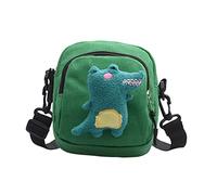 Healeved 1 pieza Bolso de Hombro de Lona con Diseño de para Mujeres Mini Bandolera Cruzada Verde para y