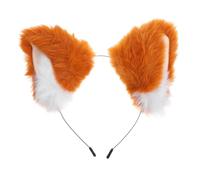 Healeved 1 Pieza De Accesorios Para El Cabello Con Orejas De Gato Cabeza De Elfo Para Damas Gato Esponjoso Cosplay De Dibujos Animados Nueve Orejas De Diadema Para Halloween