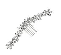 Healeved 1 Pieza Peine Casarse Cabello Decorativo Pelo De La Boda Novia Fiesta Tocado Invitado Elegante De Las Mujeres Comunión Decoración De Sombreros Hechos a Mano Aleación Silver
