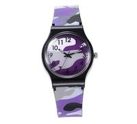 Healeved 1 Reloj De Cuarzo para Moderno Resistente Al Agua De Camuflaje De Plástico Morado