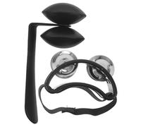 Healeved 1 Set de percusión con talón y pandereta de pie: pandereta con doble de cascabeles - instrumento de percusión manos libres para tocar la batería y la guitarra, acompañamiento de bandas.