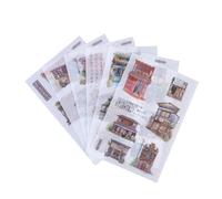 Healeved 10 Juegos de Pegatinas Washi para Álbum de Recortes Decoración DIY Papel Adhesivo Japonés 6 Hojas por Juego Adecuado para Manualidades Diarios y Scrapbooking Pack de 10 Sets