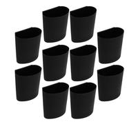 Healeved 10 Piezas Cesta Colgante de Plástico Negra para Carrito de Salón, Cubo Pequeño de Almacenamiento Portátil para Organización en SPA y Belleza, Accesorio Práctico para