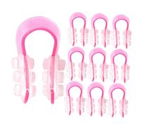 Healeved 10 Piezas clip de nariz acortar levantamiento moldeador nasal puente chico sosteniendo la nariz levantador de nariz herramienta de nariz arriba el plastico rosa